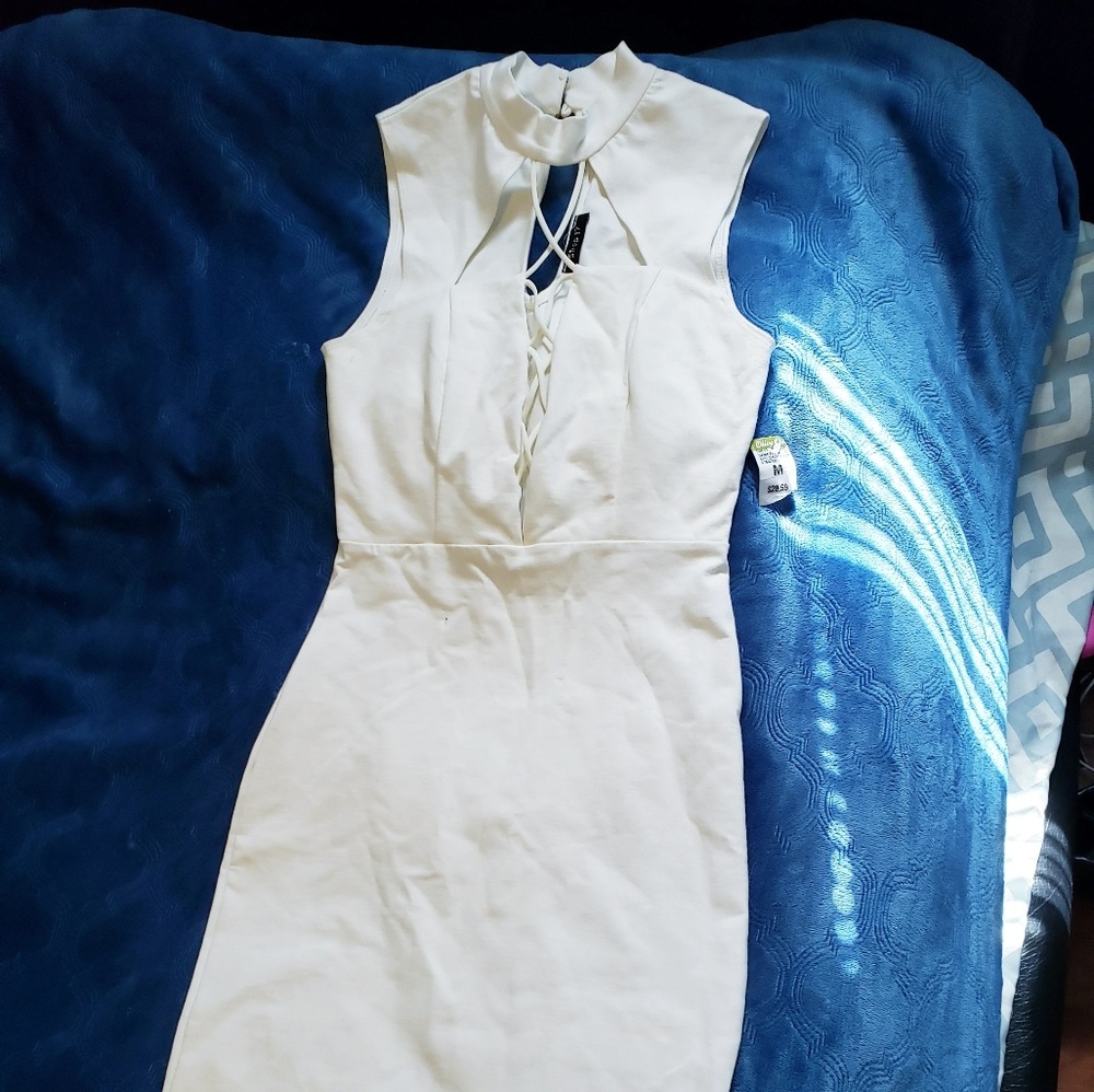 White pearl dress